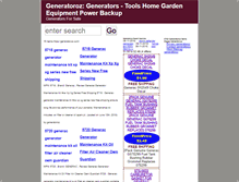 Tablet Screenshot of generatoroz.com